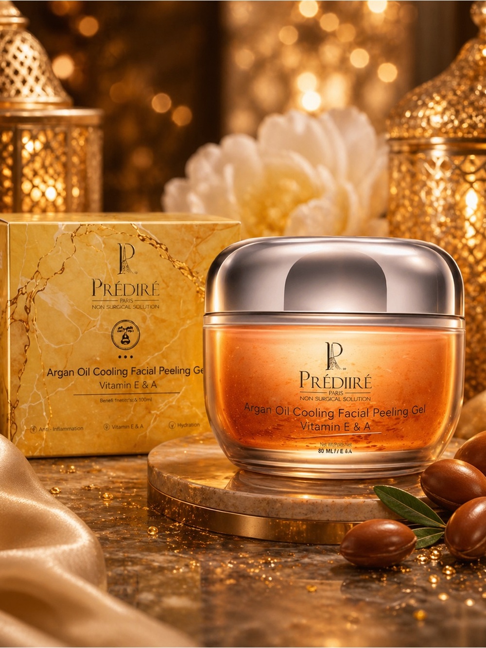 Prédiré  Cooling Facial Peeling Gel - Golden/Orange